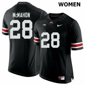 Women's Ohio State Buckeyes #28 Amari McMahon Black Nike NCAA College Football Jersey Holiday MBH3844RL